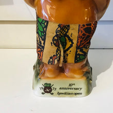 Load image into Gallery viewer, 1975 Jim Beam United Airlines 10th Anniversary Hawaiian Golf Open “Menehune” Decanter