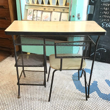 Load image into Gallery viewer, 1950s Loroman Metal Mesh Desk & Matching Chair