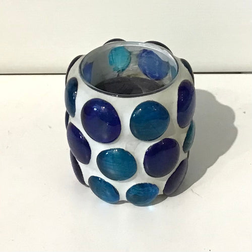 Glass Beaded Votive Candle Holder