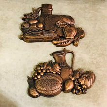 Load image into Gallery viewer, 1970s Syroco Kitchen Bounty Wall Plaques