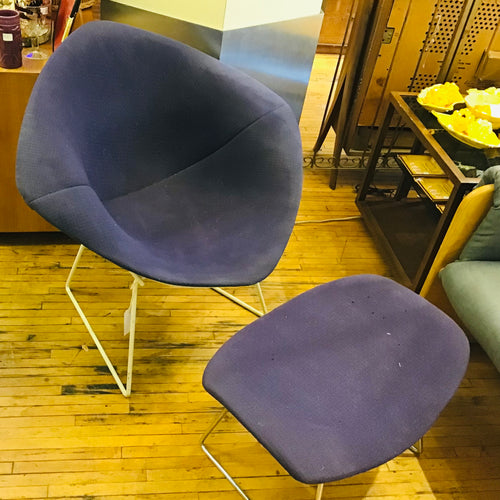 Vintage Bertoia Diamond Chair & Stool