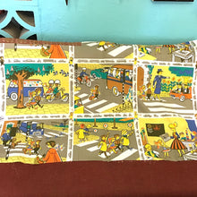 Load image into Gallery viewer, 1950s Dutch Traffic School Fabric