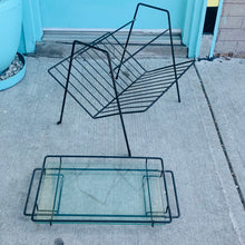 Load image into Gallery viewer, Vintage Metal Frame Magazine Table