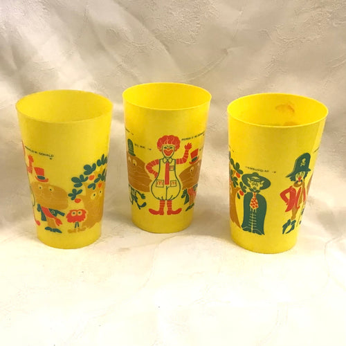 1970s Plastic McDonald’s Cups