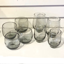 Load image into Gallery viewer, Vintage Smoked Glass Barware