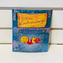 Load image into Gallery viewer, Deadstock Stick-On Embroidery