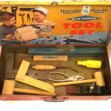 Load image into Gallery viewer, Vintage Handy Andy Blue Diamond Tool Set