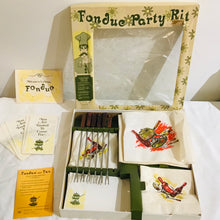 Load image into Gallery viewer, Vintage Fondue Party Kit