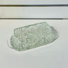 Load image into Gallery viewer, Pressed Glass Butter Dish