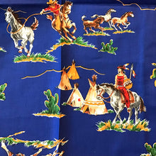 Load image into Gallery viewer, Cranston Print Works Co. Cowboy Theme Fabric Remnant