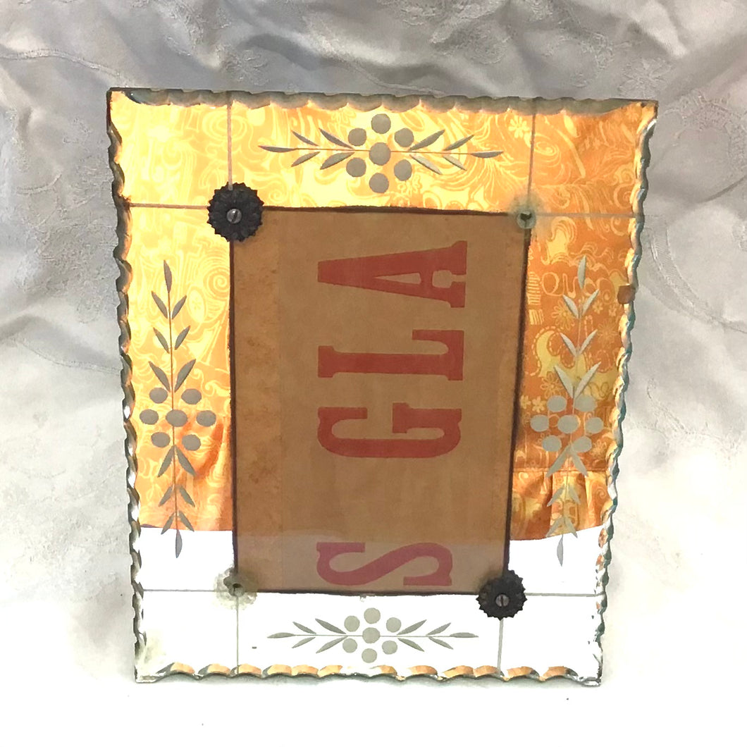 Vintage Mirrored Picture Frames