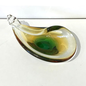 Amber & Green Stretch Glass