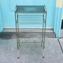 Load image into Gallery viewer, Vintage Brass Magazine Table
