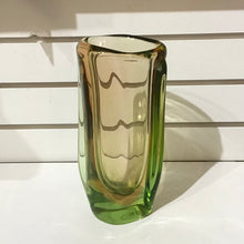 Load image into Gallery viewer, Jan Beranek for Skrdlovice Czech Uranium Glass Vase