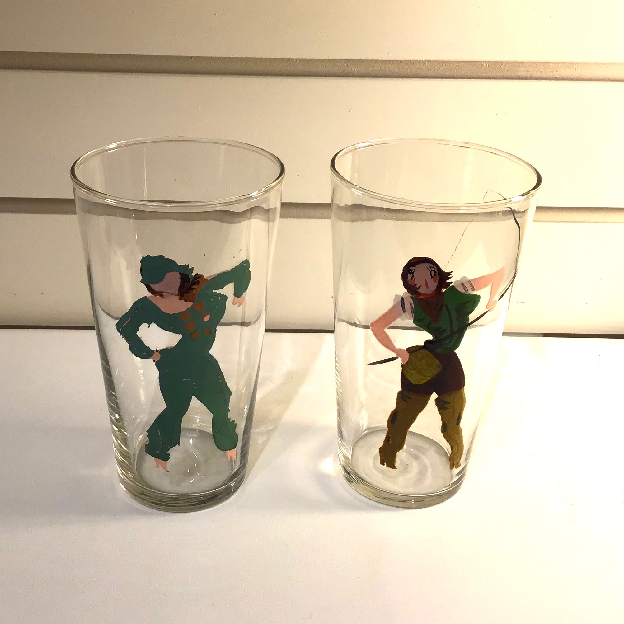 Pair of Handpainted “Nudie” Glasses – ethel20th