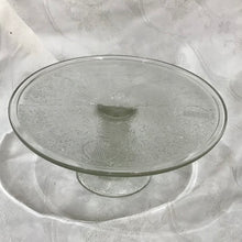Load image into Gallery viewer, Vintage Jeannette Glass Cake Stand