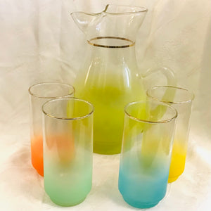 1960s Blendo Pitcher & Glasses