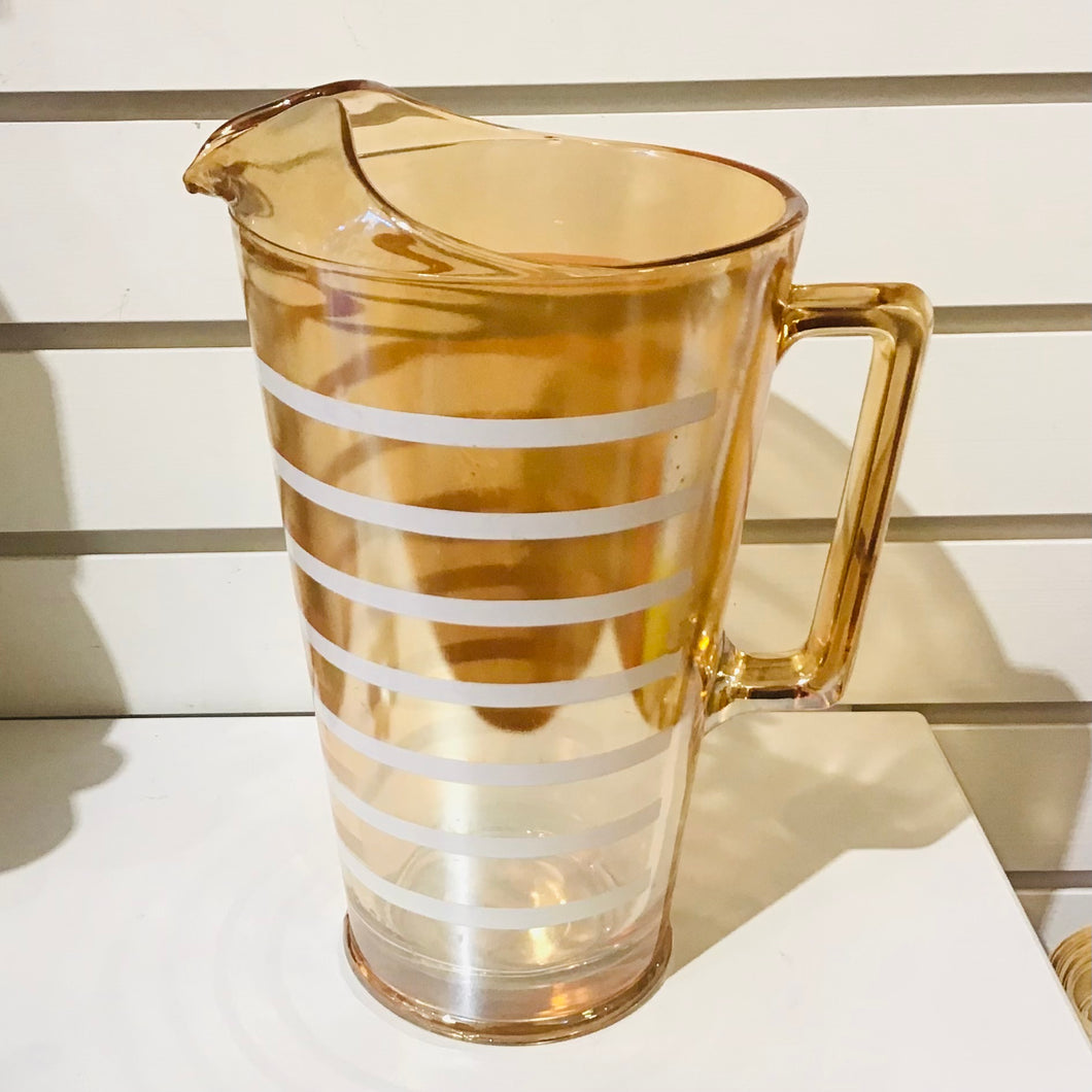 Vintage Carnival Glass Pitcher