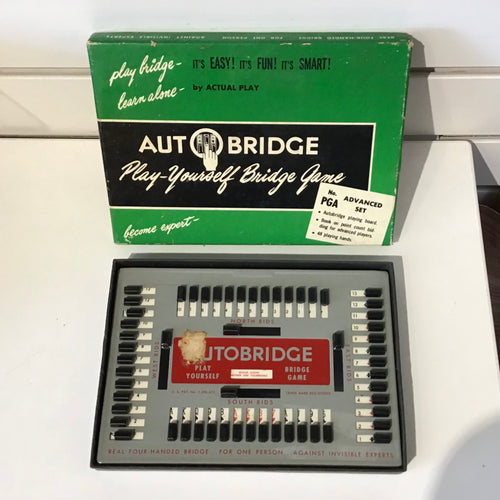 Vintage AutoBridge Play-Yourself Bridge Game