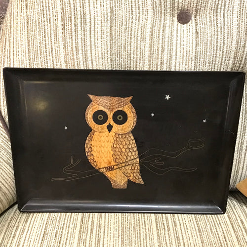 Couroc of Monterey Owl Tray