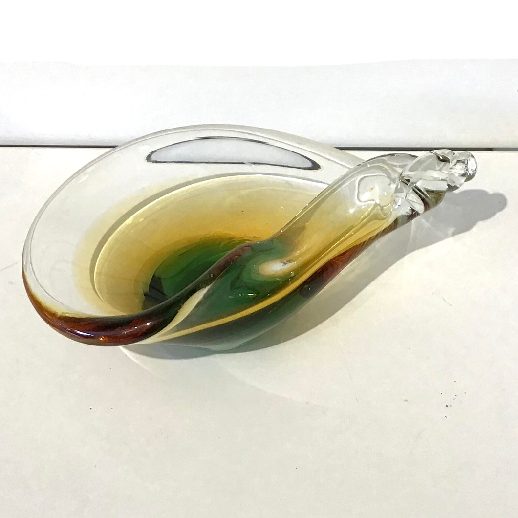 Amber & Green Stretch Glass