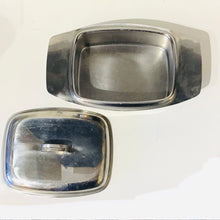 Load image into Gallery viewer, Vintage Stainless Steel Butter Dish
