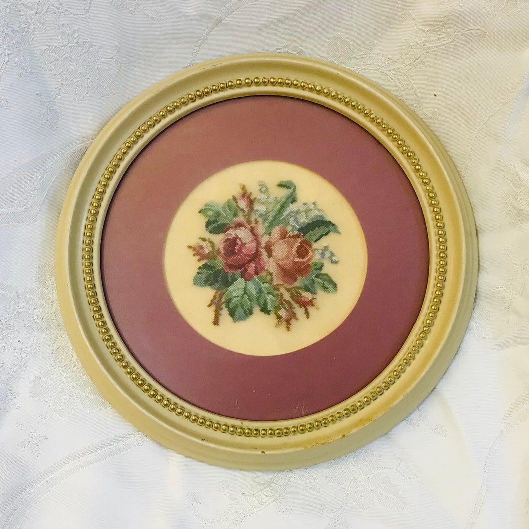 Vintage Framed Cross Stitching
