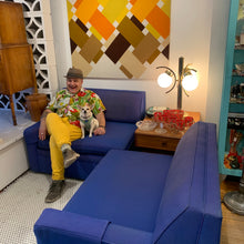 Load image into Gallery viewer, 1950s 2pc Convertible Sofa