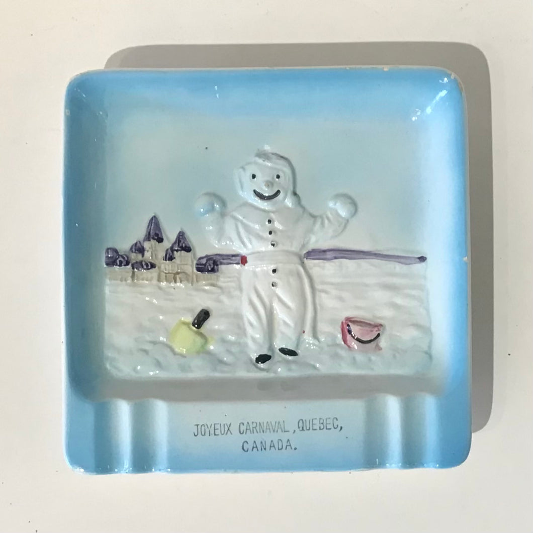 Quebec Winter Carnival Souvenir Ashtray