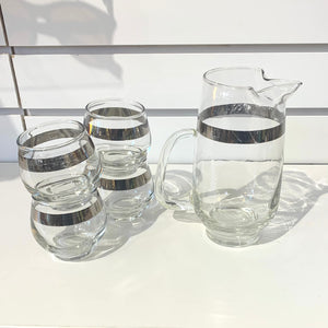 Libbey Silver Band Cocktail Set
