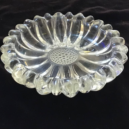 Vintage Hazel Atlas Glass Sunflower Trinket Dish