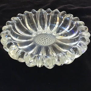 Vintage Hazel Atlas Glass Sunflower Trinket Dish
