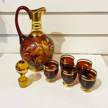 Load image into Gallery viewer, Vintage Bohemian Decanter Set