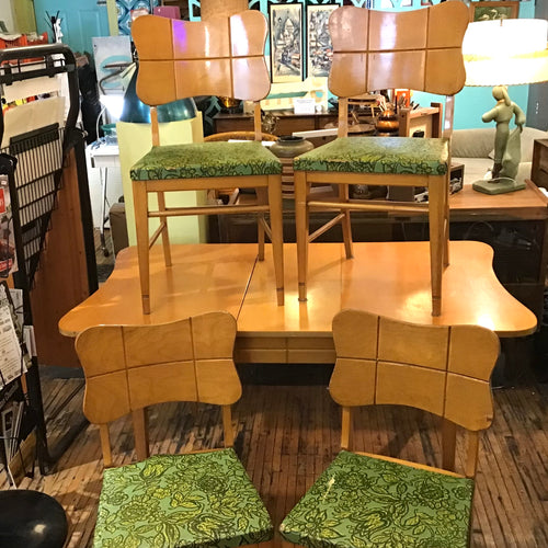 Late 1940s/early 1950s Blondewood Dining Set