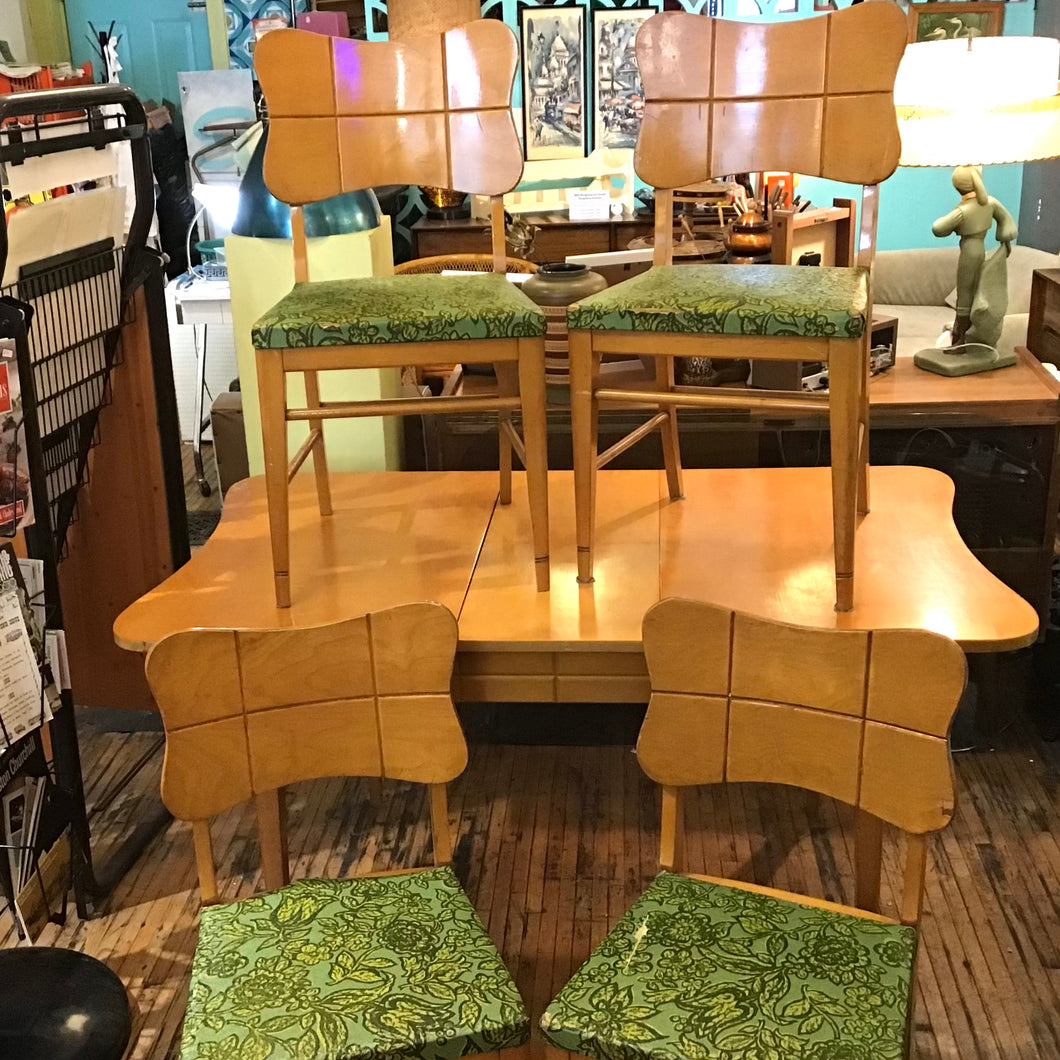 Late 1940s/early 1950s Blondewood Dining Set
