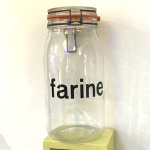 Farine (Flour in French) Canister