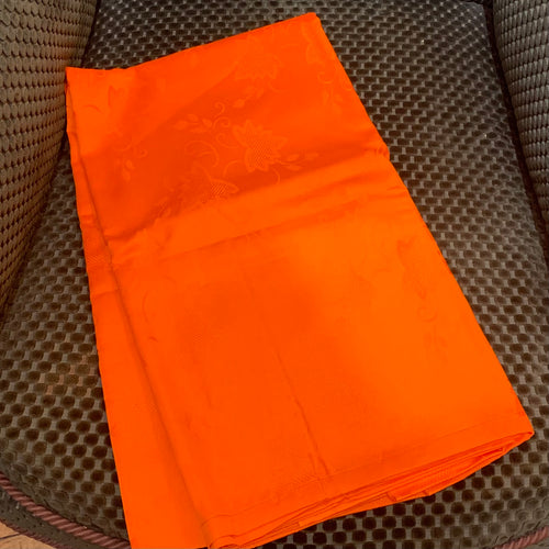 Orange Damask Tablecloth - Deadstock
