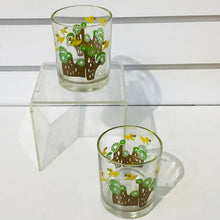 Load image into Gallery viewer, Vintage Yellow Bird Lowball Glasses
