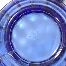 Load image into Gallery viewer, Akro Agate Cobalt Glass Play Time Tea Cup &amp; Saucer