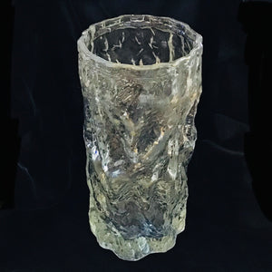 Whitefriars Style Textured Glass Vase