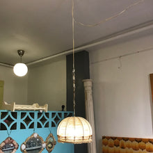 Load image into Gallery viewer, 1970s BoHo Swag Lamp