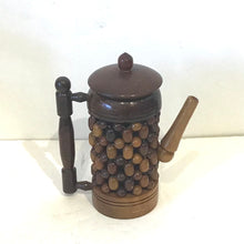 Load image into Gallery viewer, Vintage Wooden Souvenir Coffee Pot