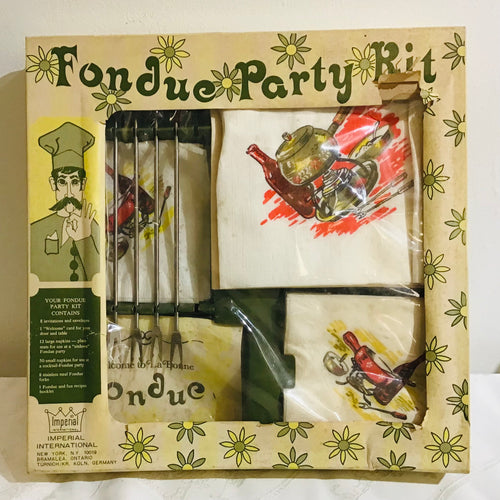 Vintage Fondue Party Kit
