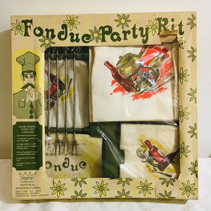 Vintage Fondue Party Kit