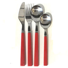 Load image into Gallery viewer, Vintage Red &amp; Yellow Handle Flatware