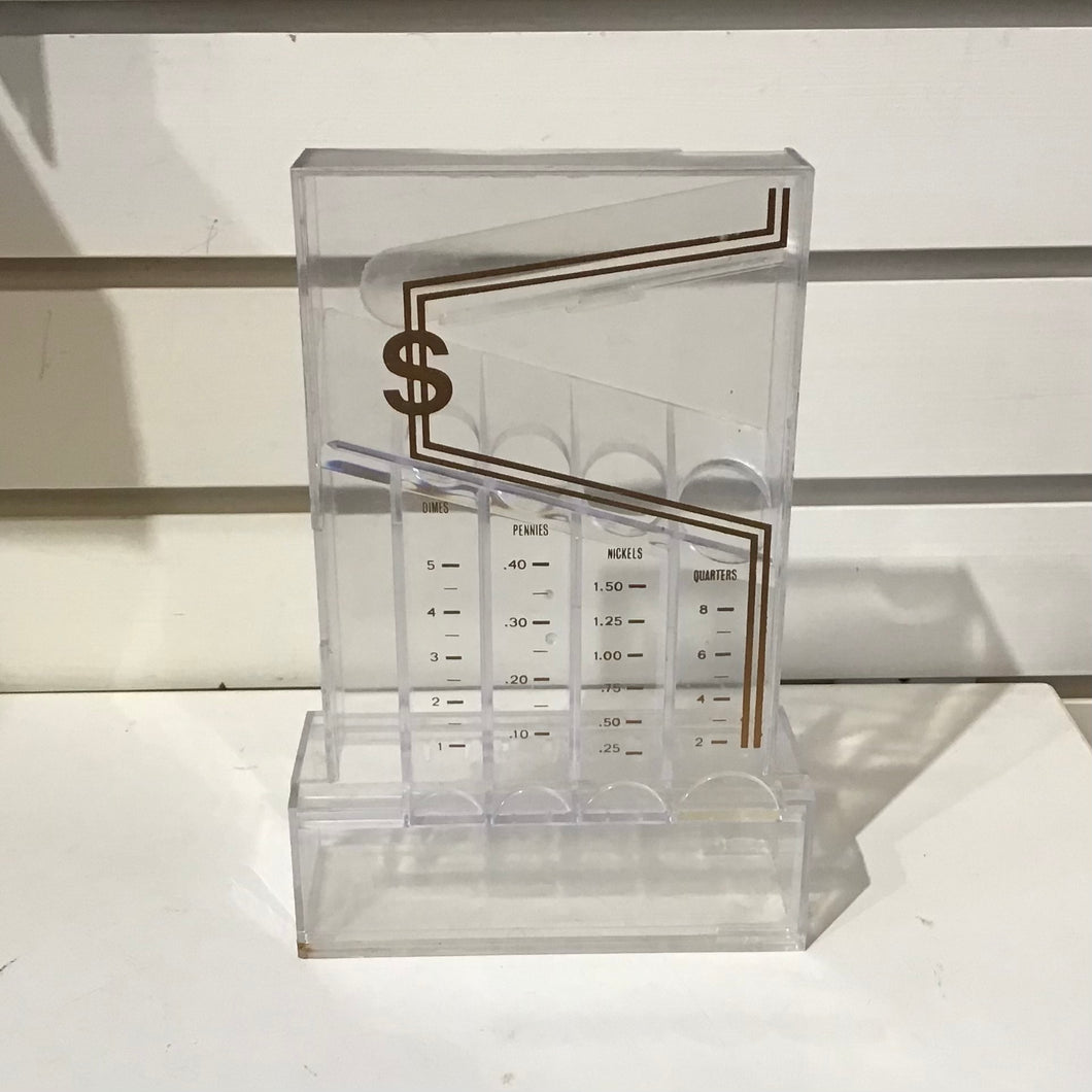 1980s Acrylic Coin Sorter