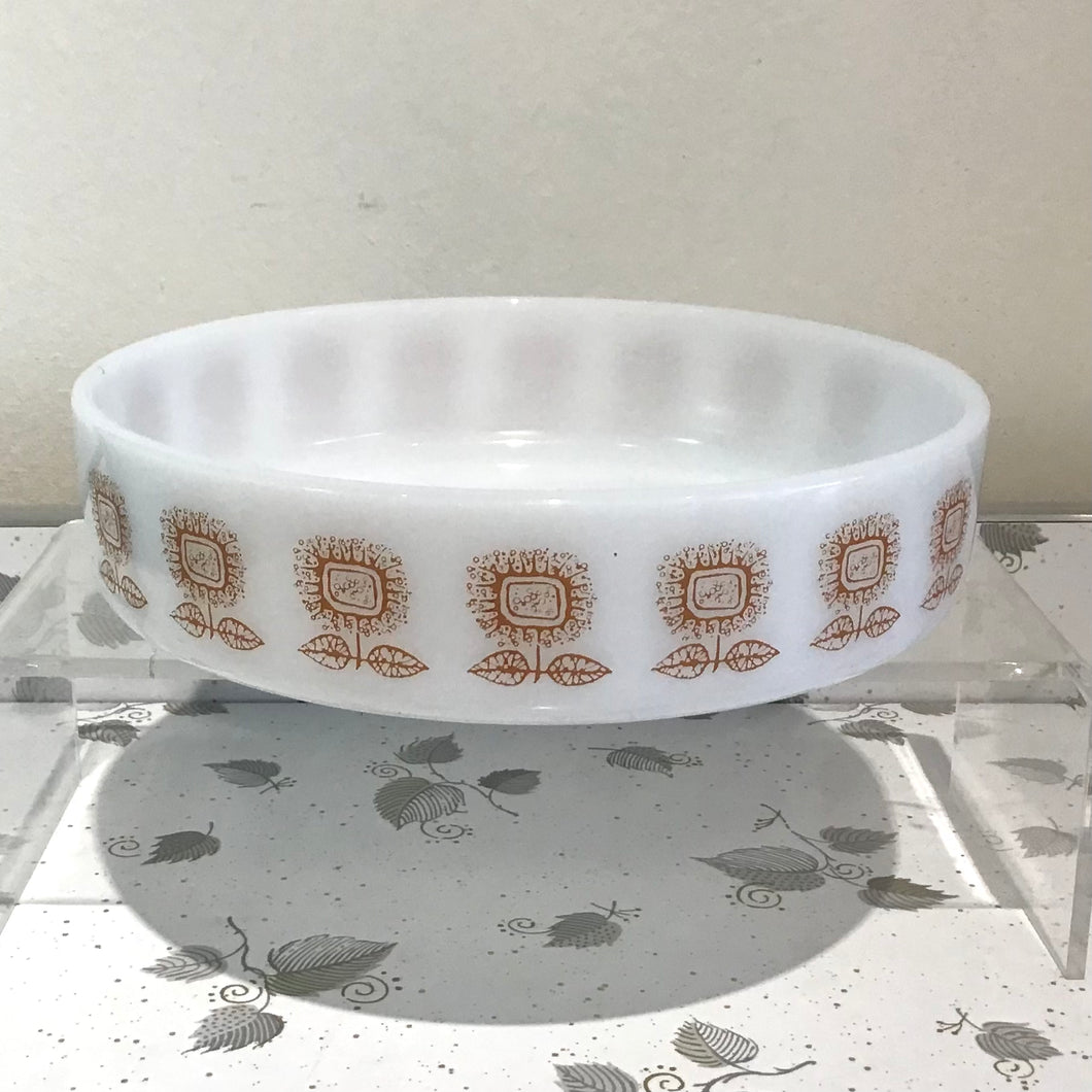 Federal Glass Sunflower Serving Bowl