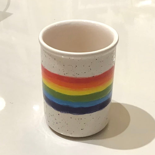 Studio Pottery Rainbow Vase