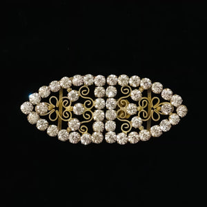 Vintage Rhinestone Belt Buckle