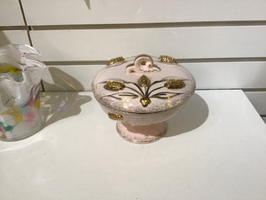 Lefton Pink Ceramic Trinket Dishes.